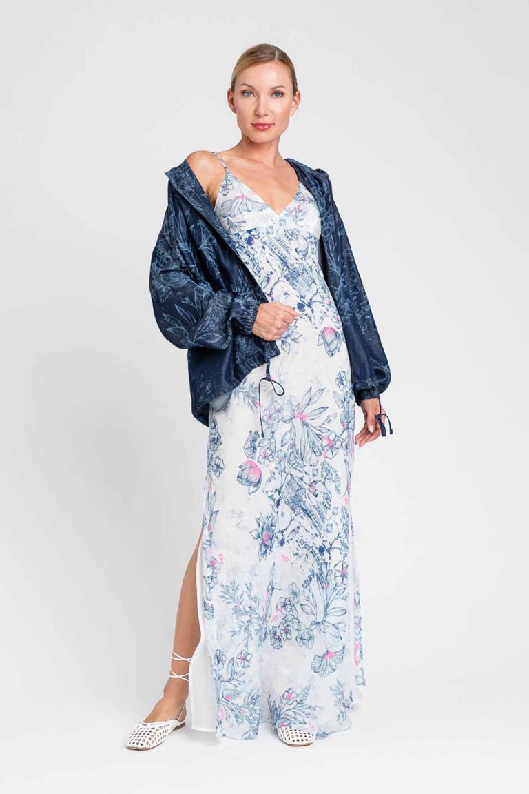 Дълга рокля от органза MYFO Twinset