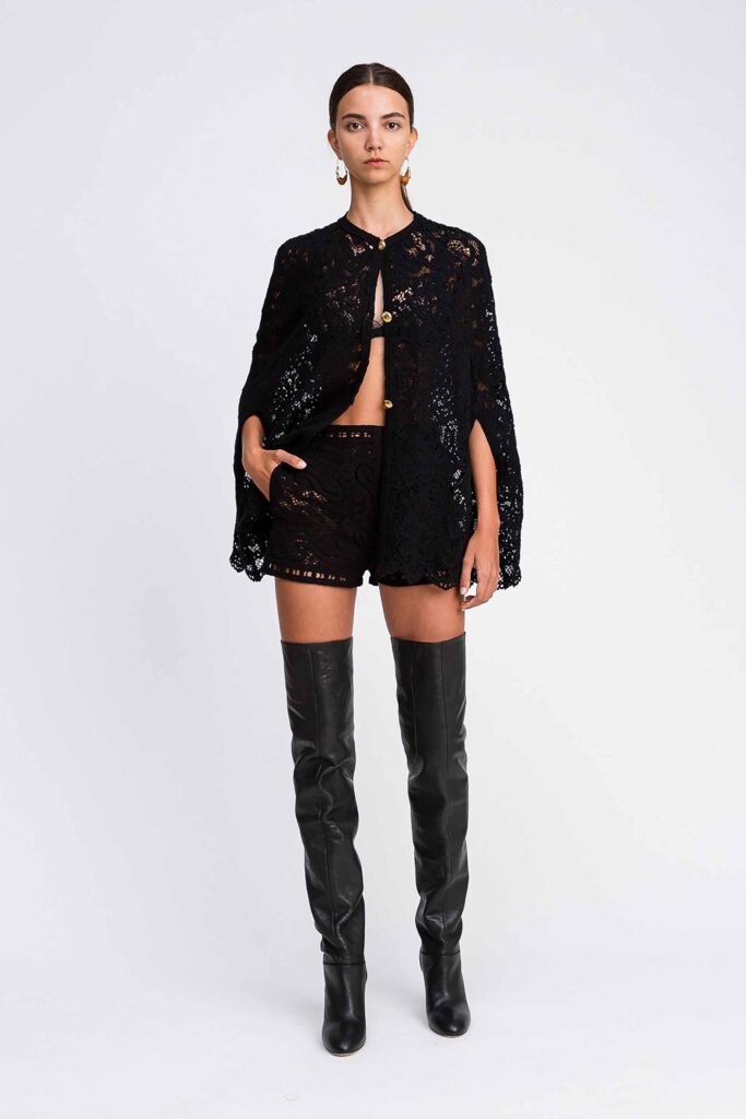 Плетена на една кука пелерина „Ventotene“