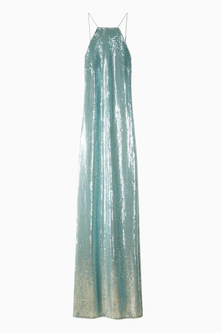 Дълга рокля от тюл с пайети Patrizia Pepe