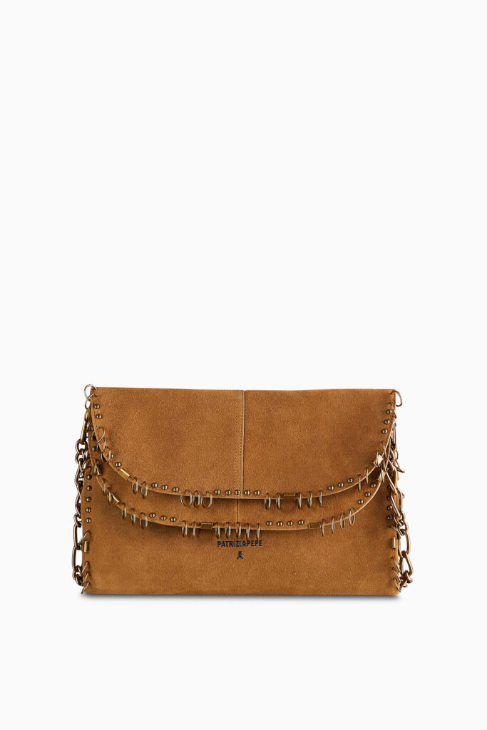 Велурена чанта "Radical Boho" с пиърсинг Patrizia Pepe
