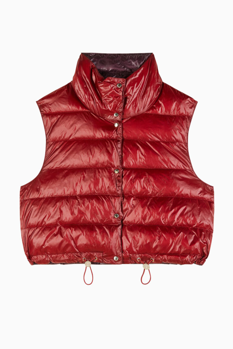 Къс пухен елек с две лица Patrizia Pepe