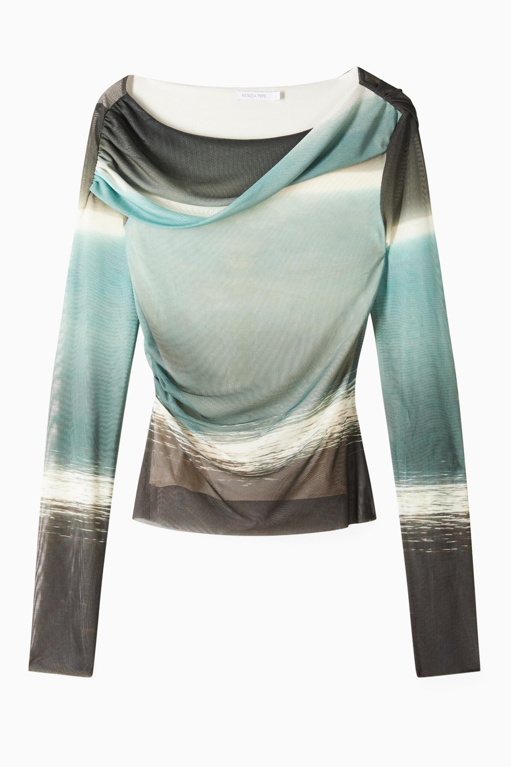 8M1737_J324_FM43_6 Еластичен пуловер с воднисти нюанси Patrizia Pepe