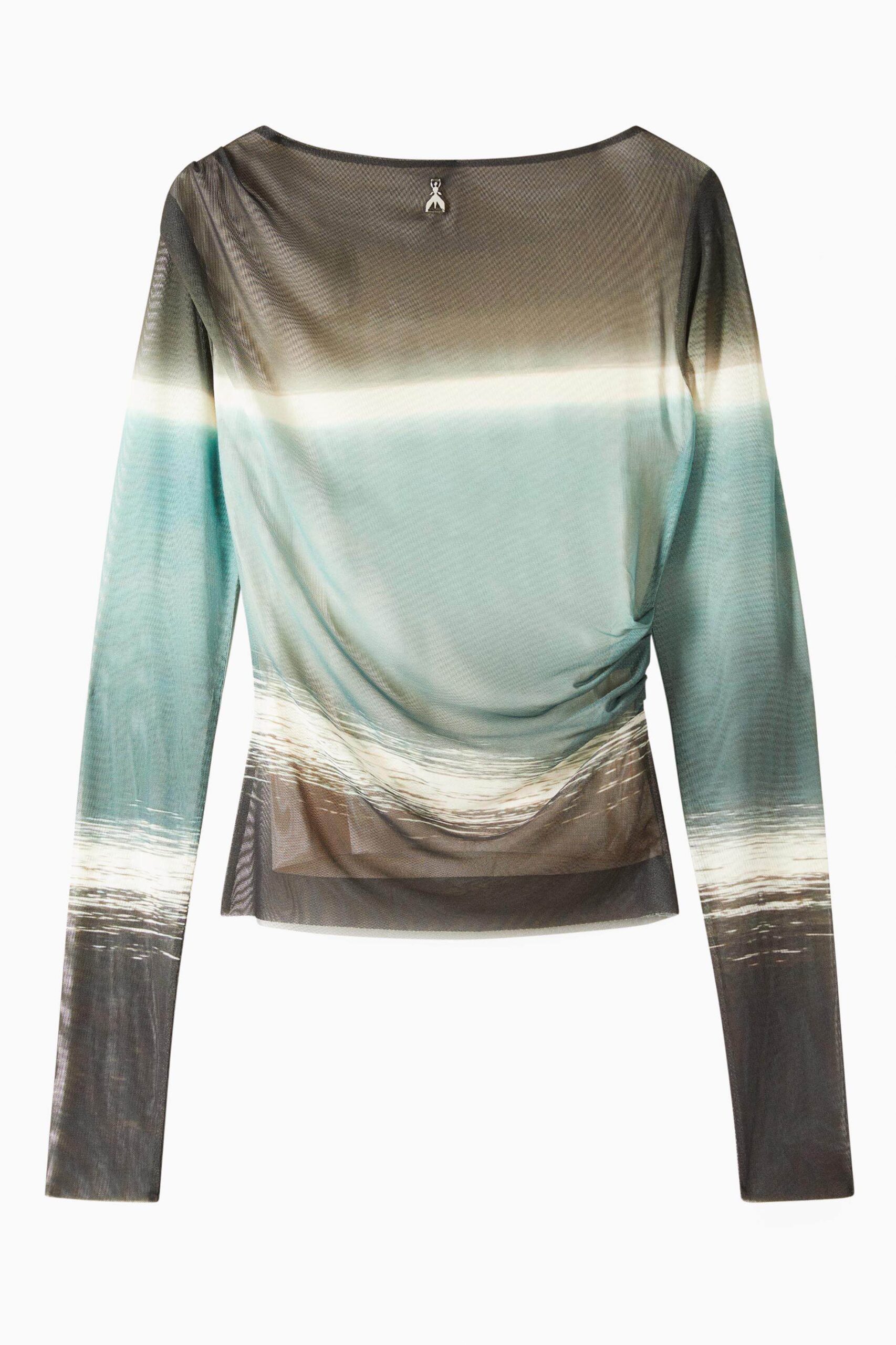 8M1737_J324_FM43_7 Еластичен пуловер с воднисти нюанси Patrizia Pepe