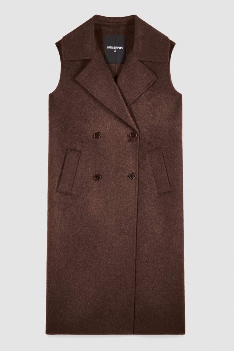 Палто без ръкави от вълна и алпака Patrizia Pepe