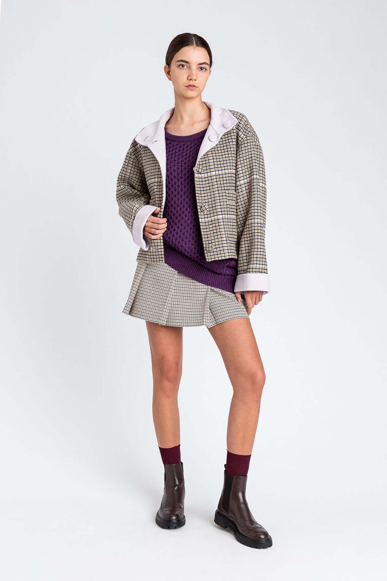 Двулицево вълнено яке Twinset