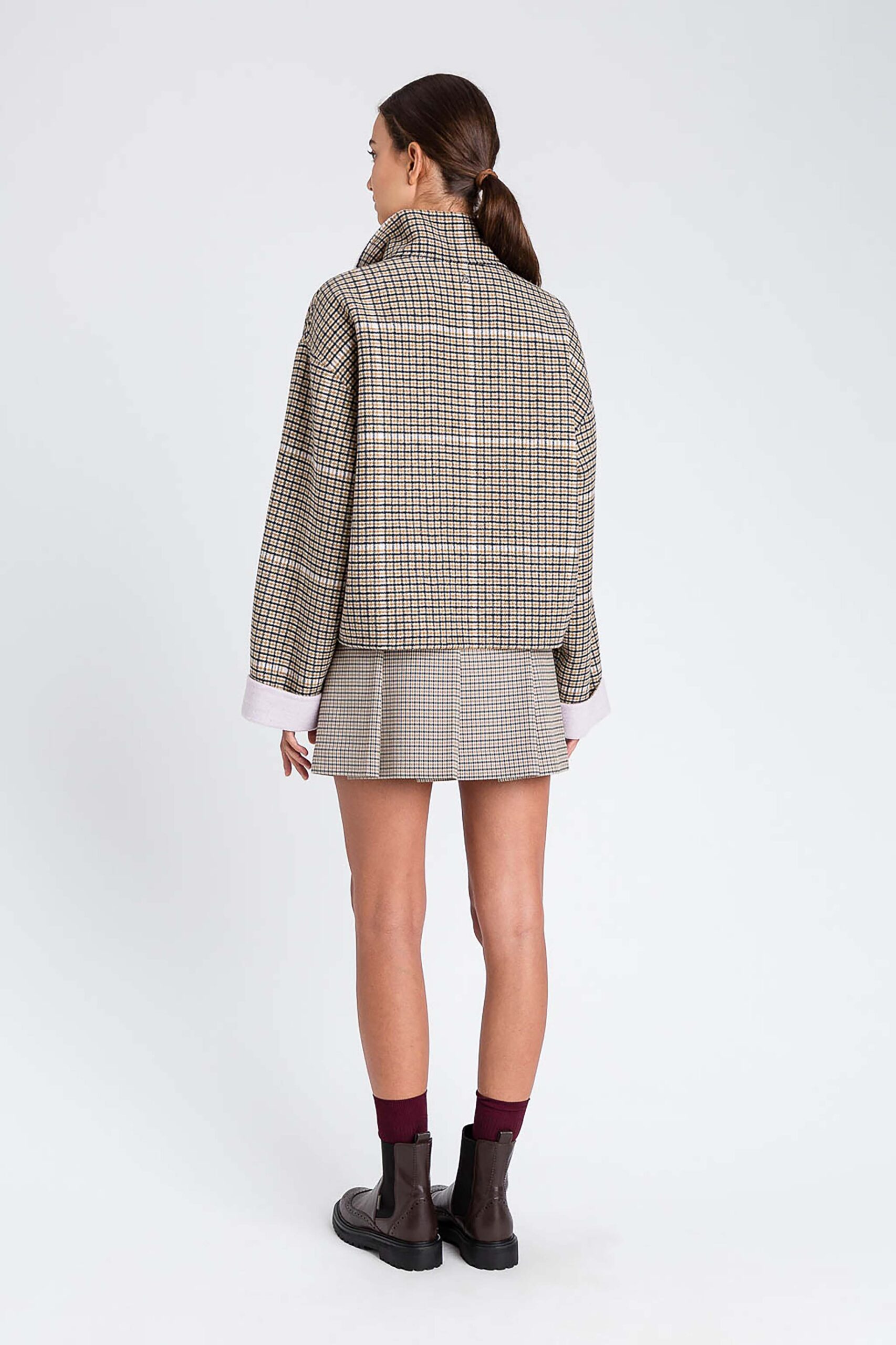 252AP2090-12 Двулицево вълнено яке Twinset