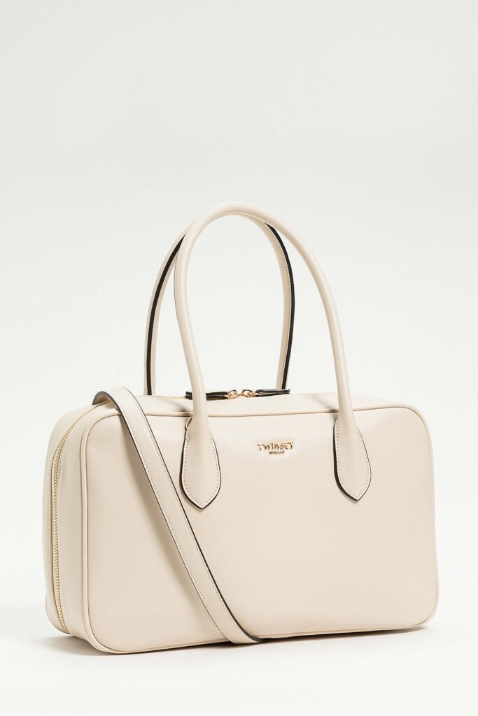 Голяма чанта тип "боулинг" с лого Twinset