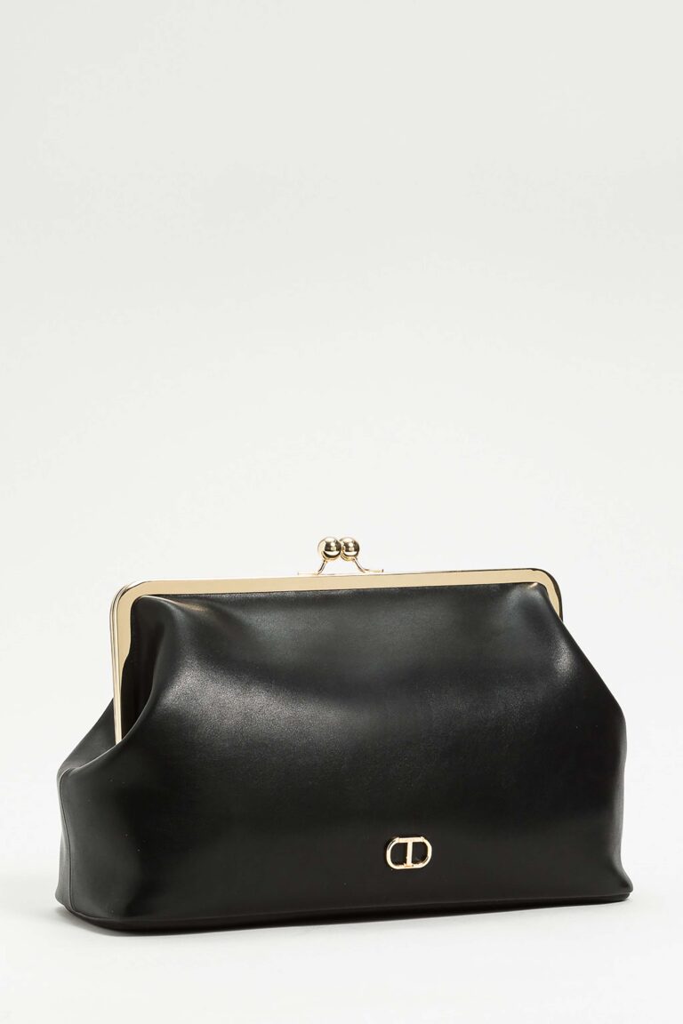 Макси клъч за през рамо с овално Т-лого Twinset