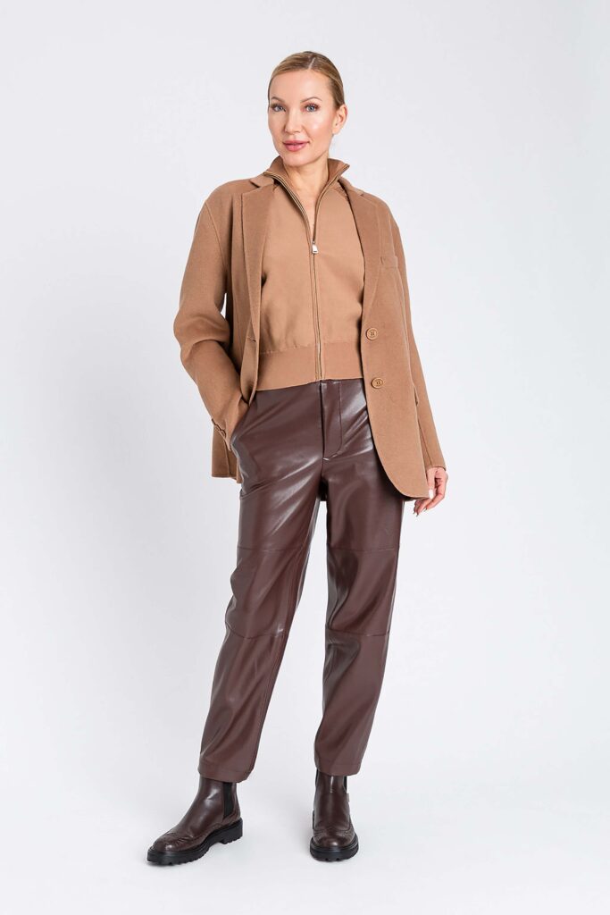 Панталон от изкуствена кожа Twinset