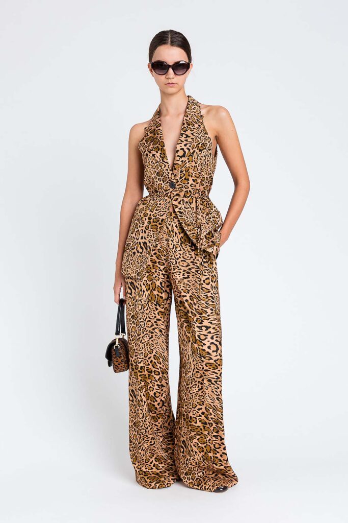 Жакардов панталон с животински принт Twinset