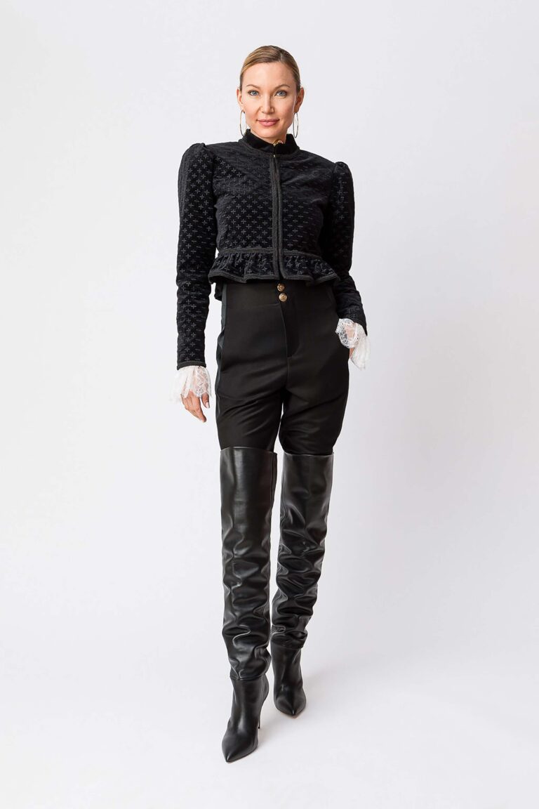 Кадифено яке с бродерия Twinset