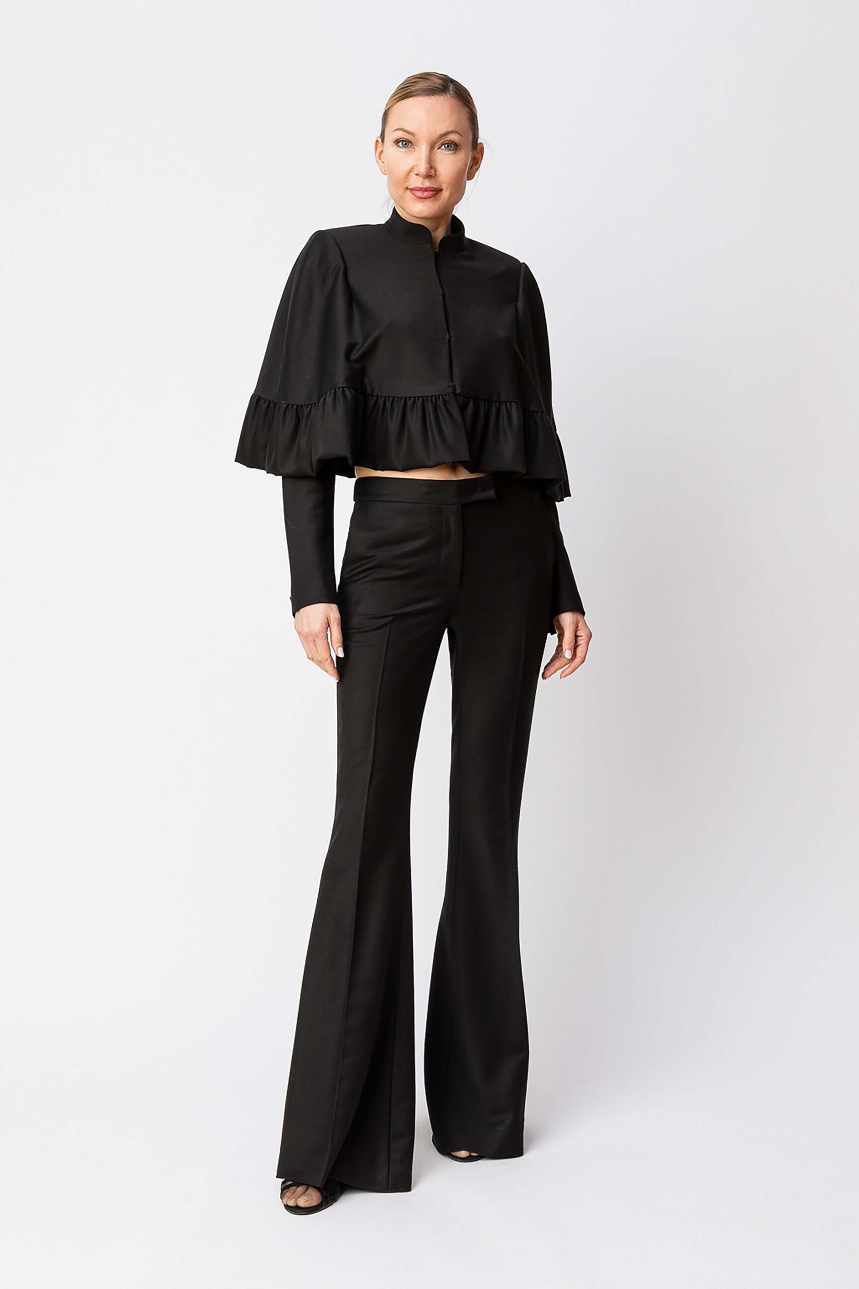 252TS2062-10 Яке с пелерина от вълнена смес Twinset