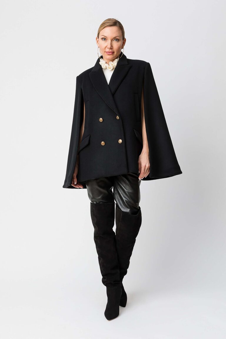 Пелерина от смесен вълнен плат Twinset