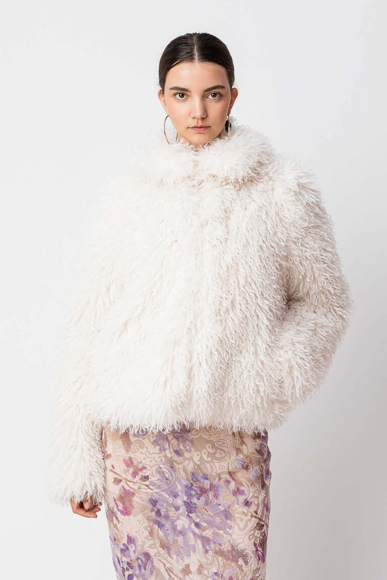 Палто от изкуствен косъм Twinset