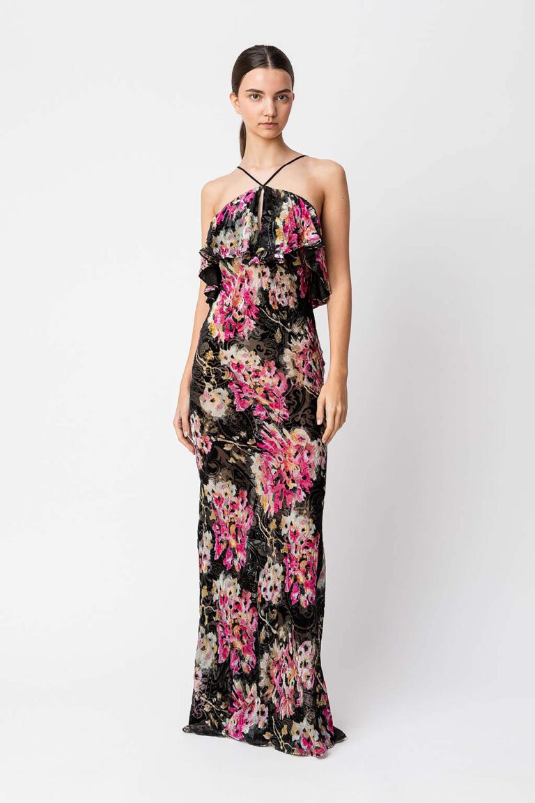 Кадифена рокля от копринена смес Twinset