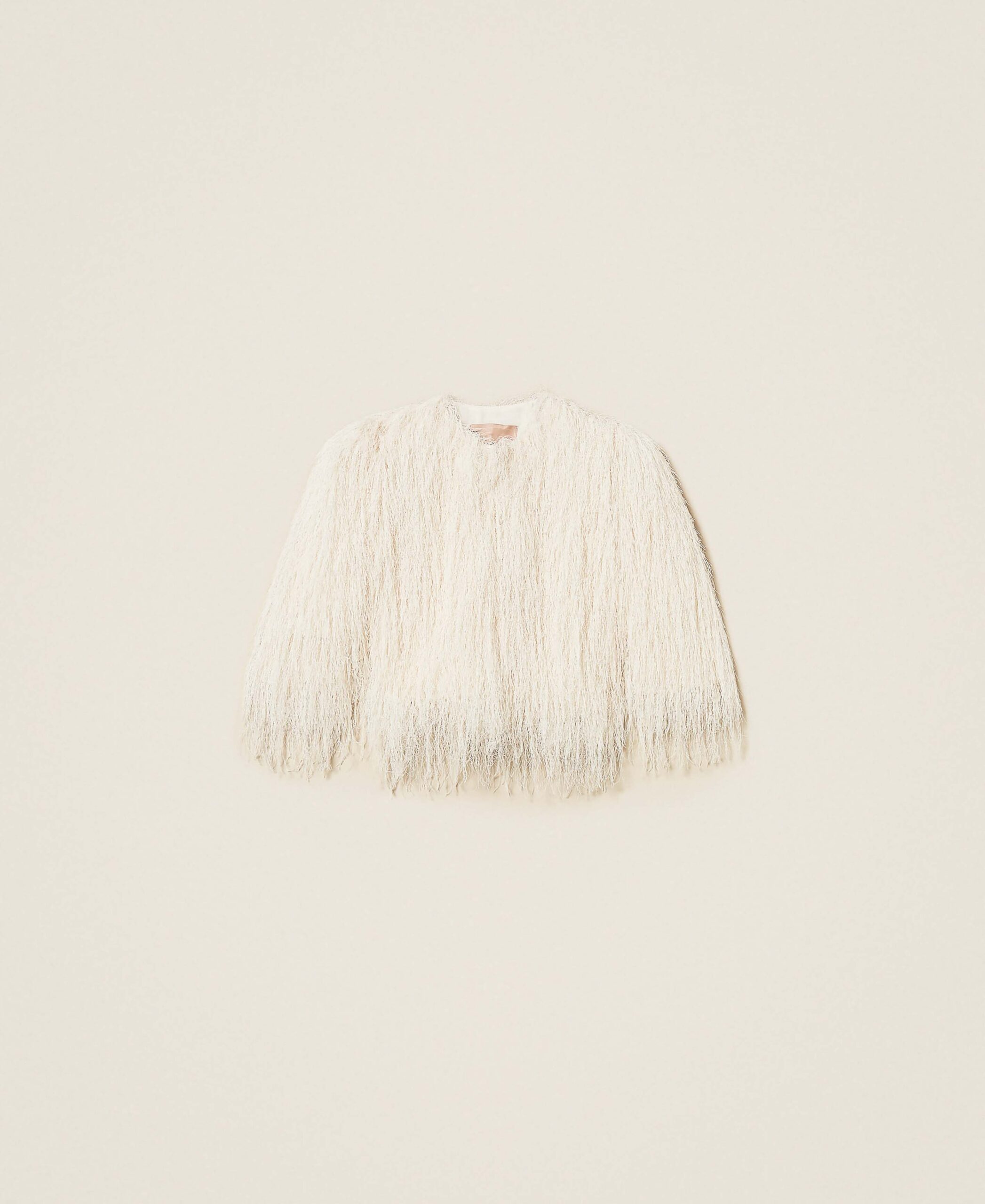 252TT2300_00059_S0 Къс жакет с ресни Twinset