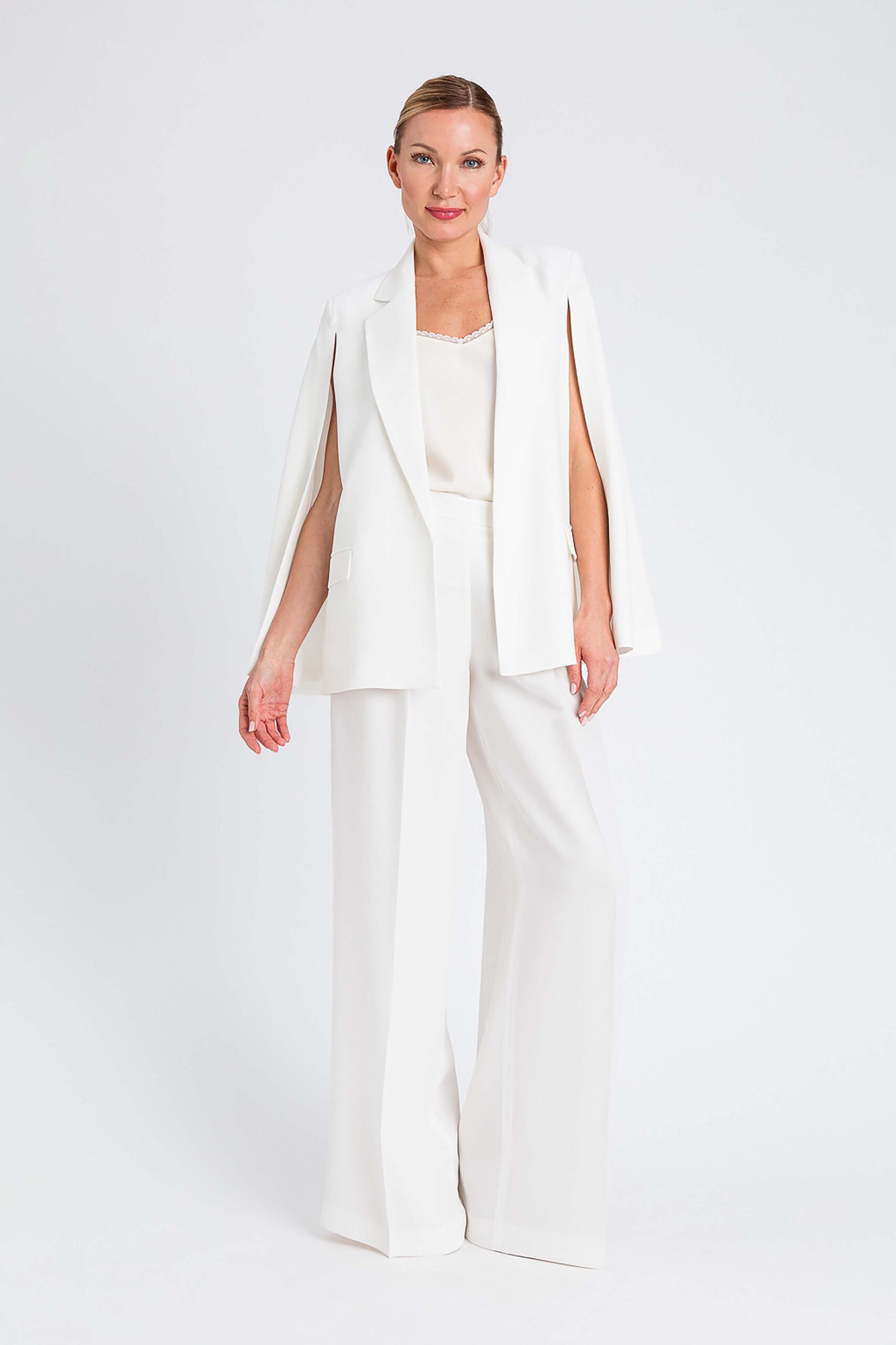 252TT2401-10 Широк панталон от креп Twinset