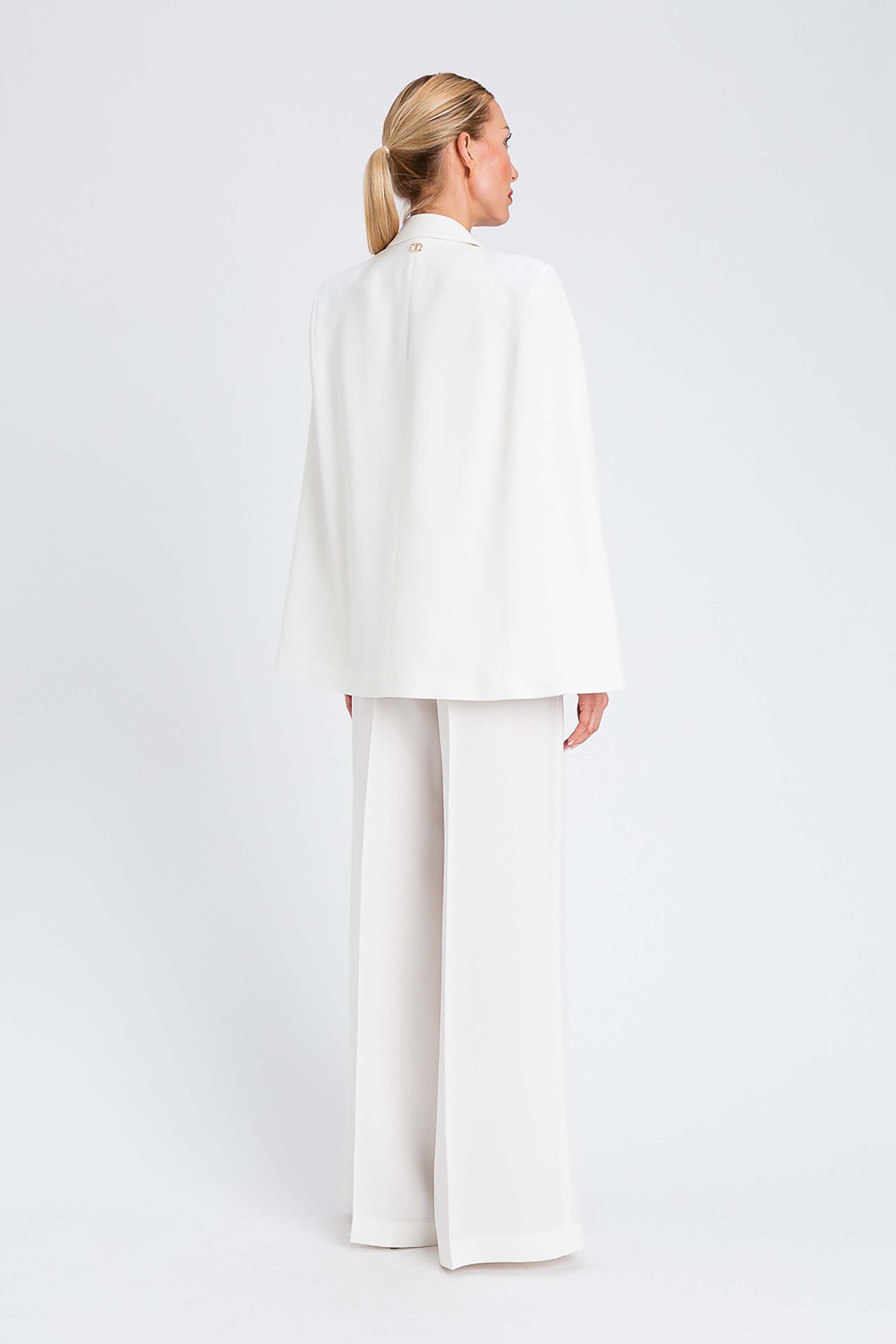 252TT2401-11 Широк панталон от креп Twinset