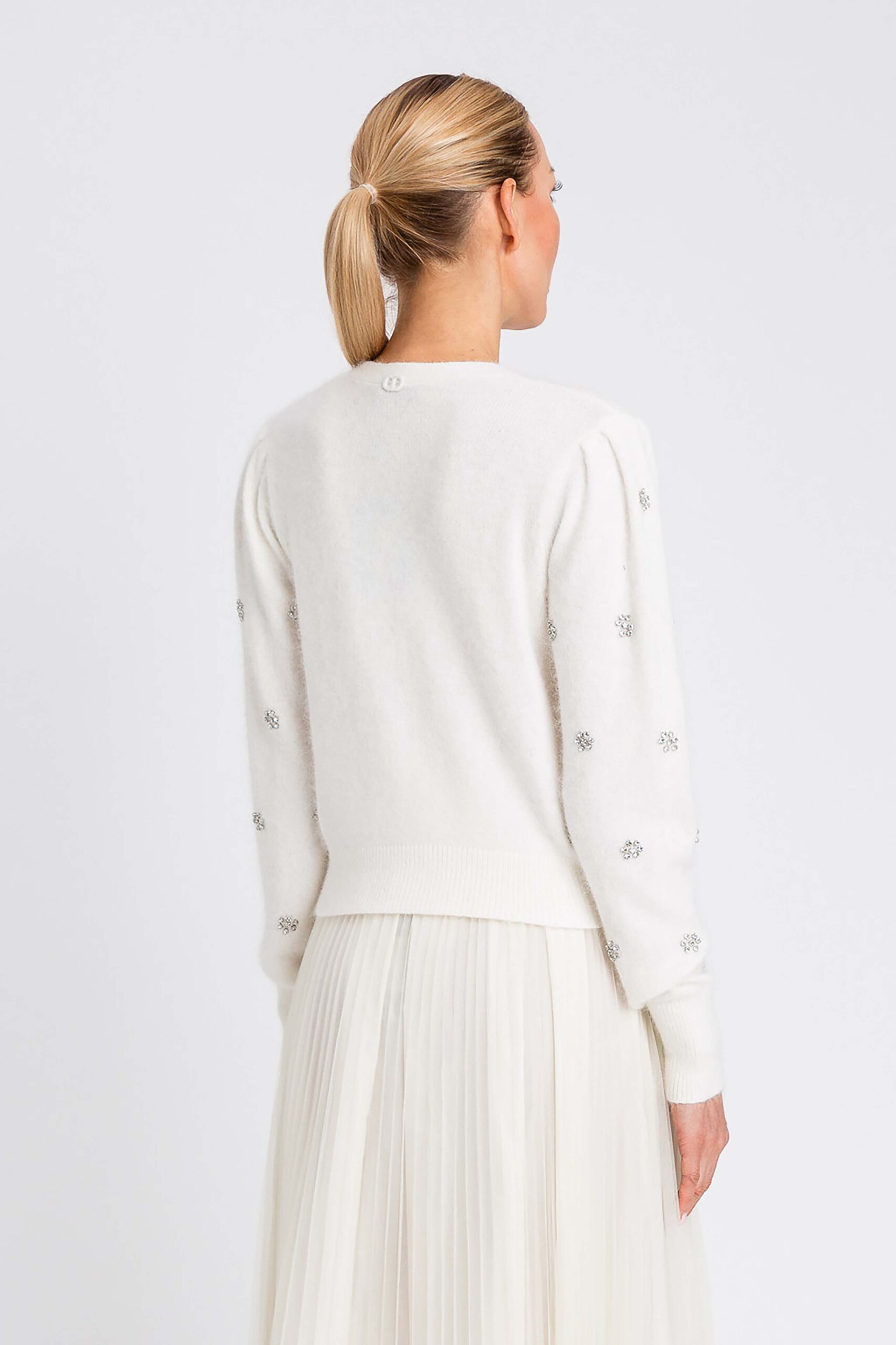 252TT3180-11 Жилетка от ангора с бродерия Twinset