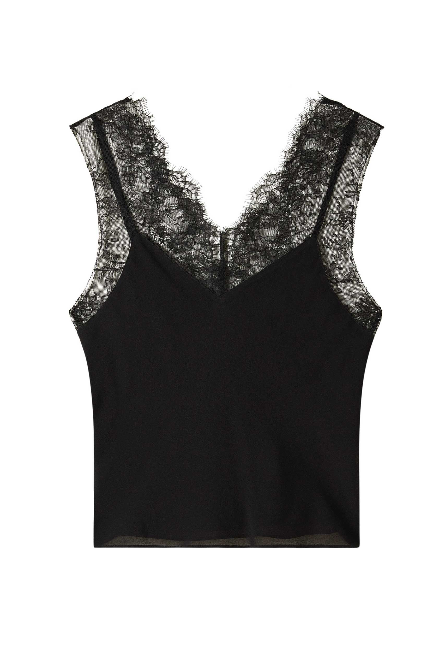 8C0865_A692_K103_6 Топ с дантелени детайли Patrizia Pepe, черен