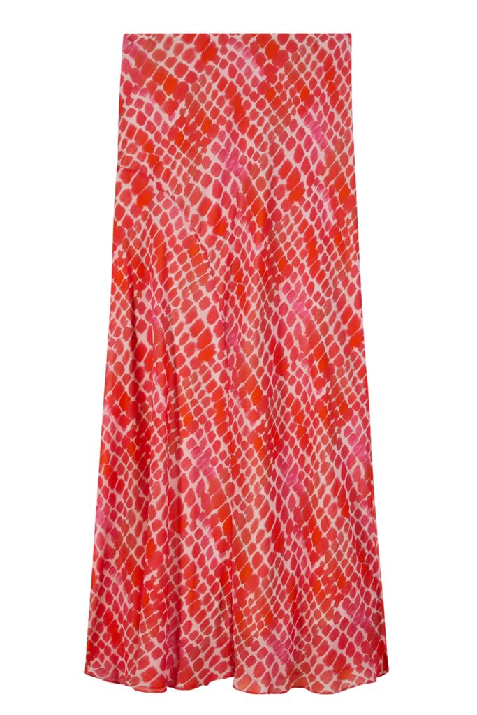 Миди пола от вискоза Patrizia Pepe, червена