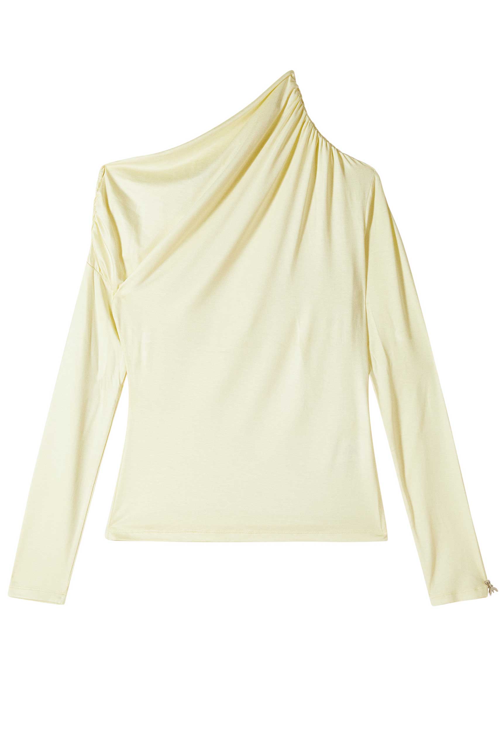 8M1766_J372_Y478_6 Драпирана тениска с едно рамо Patrizia Pepe