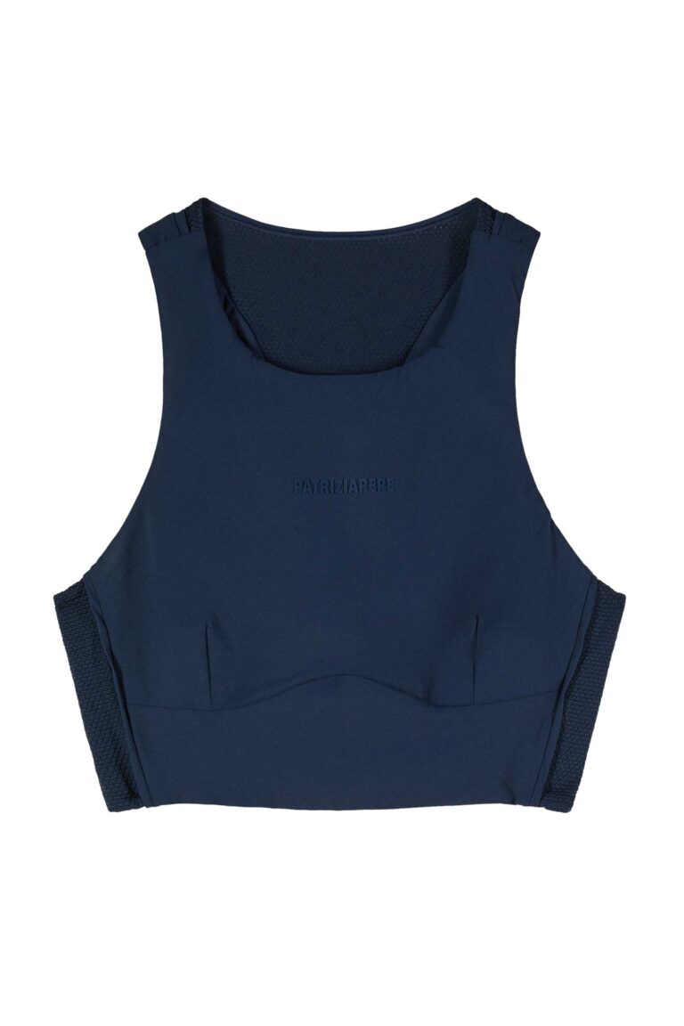 Технически джърси топ Patrizia Pepe, син