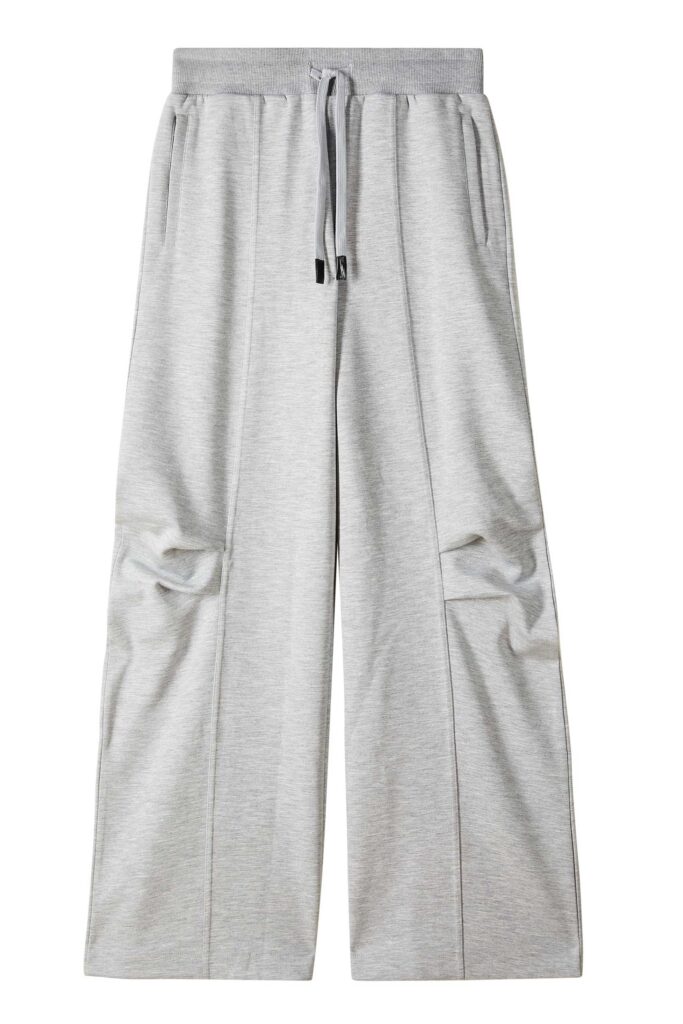 Оувърсайз панталон от мек полар Patrizia Pepe, сив