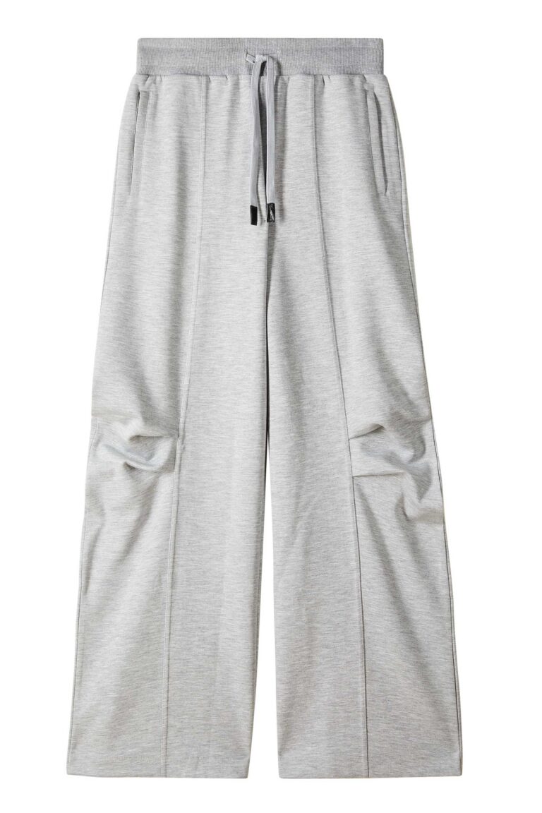 Оувърсайз панталон от мек полар Patrizia Pepe, сив