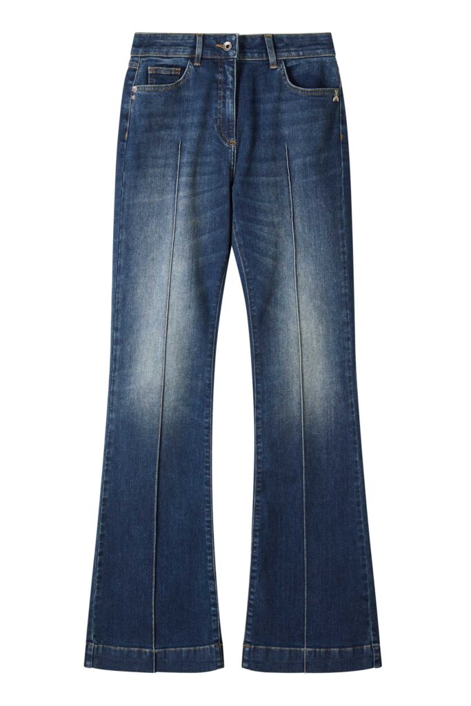 Дънки с висока талия и разкроени крачоли Patrizia Pepe