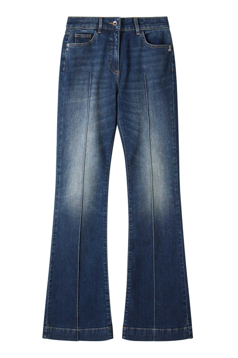 Дънки с висока талия и разкроени крачоли Patrizia Pepe