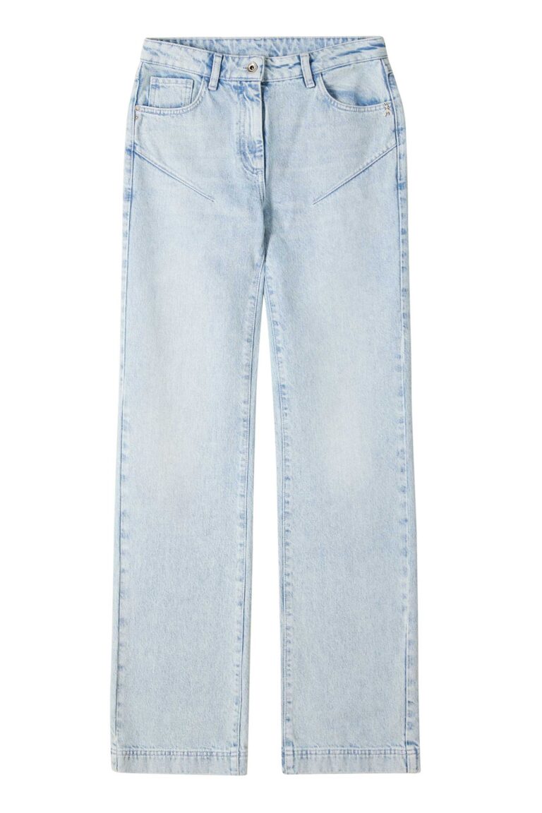 Дънкови панталони от автентичен син деним Patrizia Pepe