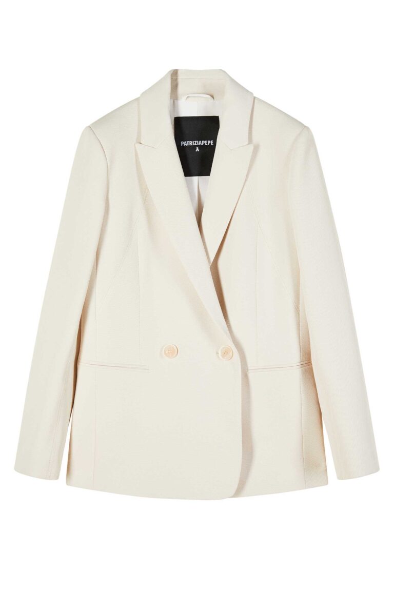 Двуредно сако от структуриран кепър Patrizia Pepe