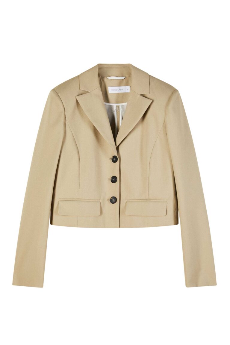 Лек къс памучен блейзър Patrizia Pepe