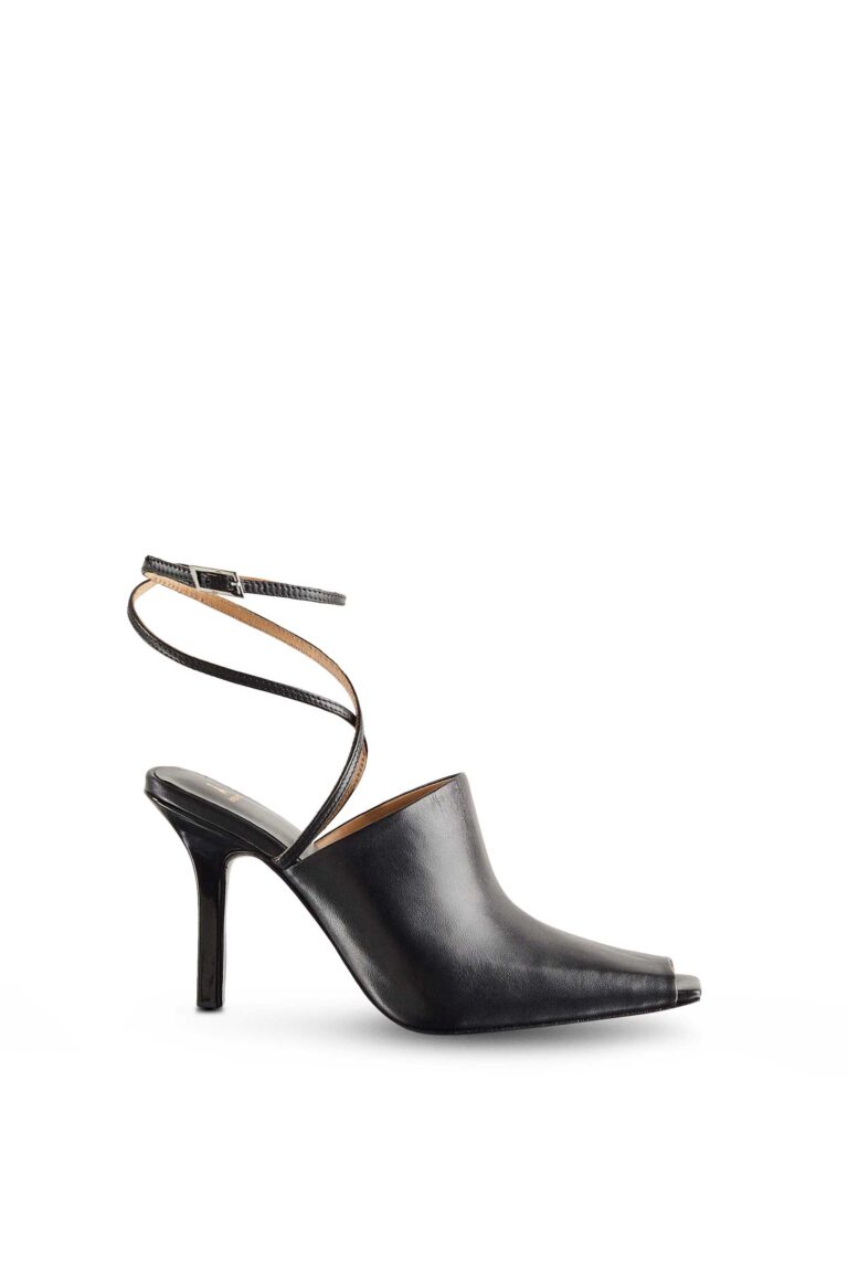 Сабо "SKIN" от естествена кожа Patrizia Pepe, черно